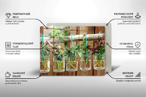 Cubre vitrocerámica Plantas de hierbas vintage