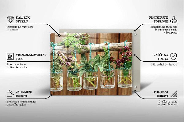 Cubre vitrocerámica Plantas de hierbas vintage
