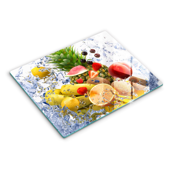 Cubre vitrocerámica Fruta jugosa y agua.