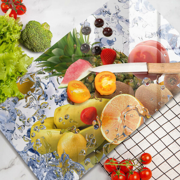 Cubre vitrocerámica Fruta jugosa y agua.