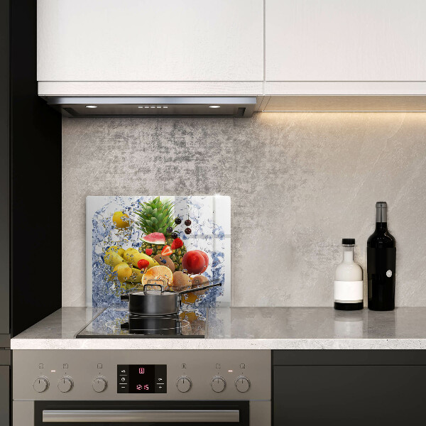 Cubre vitrocerámica Fruta jugosa y agua.