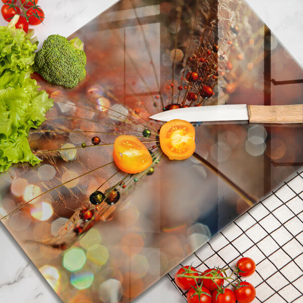 Cubre vitrocerámica diente de león mojado