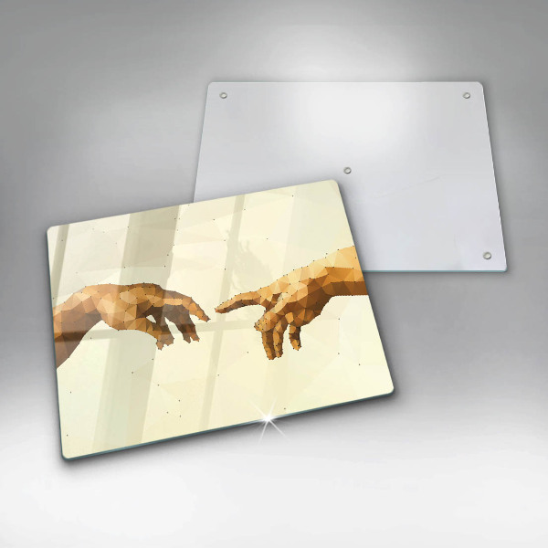 Cubre vitrocerámica Creación de las manos de Adán