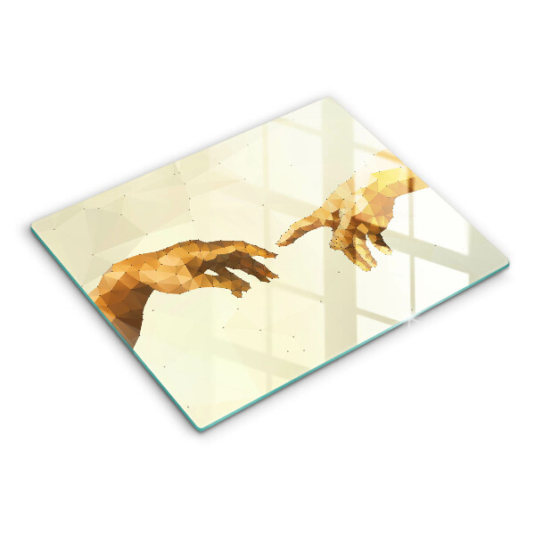 Cubre vitrocerámica Creación de las manos de Adán