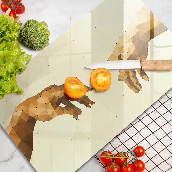 Cubre vitrocerámica Creación de las manos de Adán