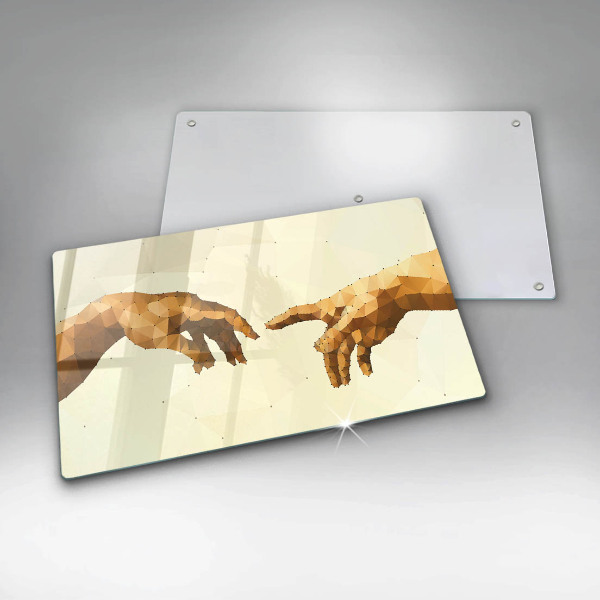 Cubre vitrocerámica Creación de las manos de Adán