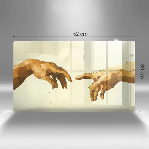 Cubre vitrocerámica Creación de las manos de Adán