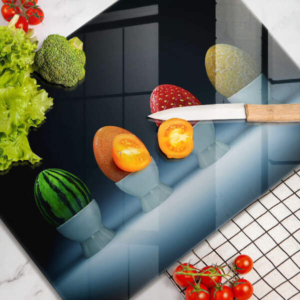 Cubre vitrocerámica Huevos de frutas abstractos