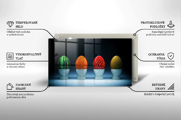 Cubre vitrocerámica Huevos de frutas abstractos