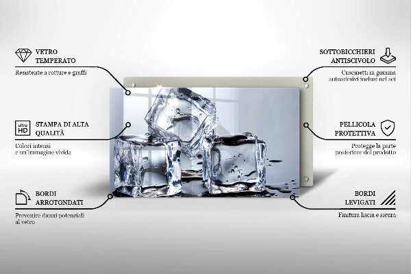 Cubre vitrocerámica Cubos de hielo