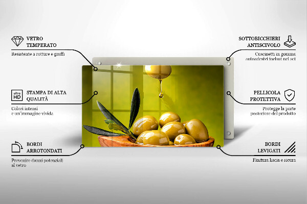 Cubre vitrocerámica Aceitunas sabrosas