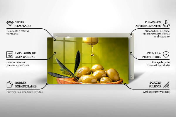 Cubre vitrocerámica Aceitunas sabrosas