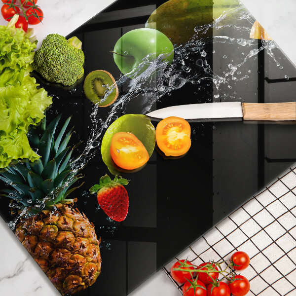 Cubre vitrocerámica frutas en agua