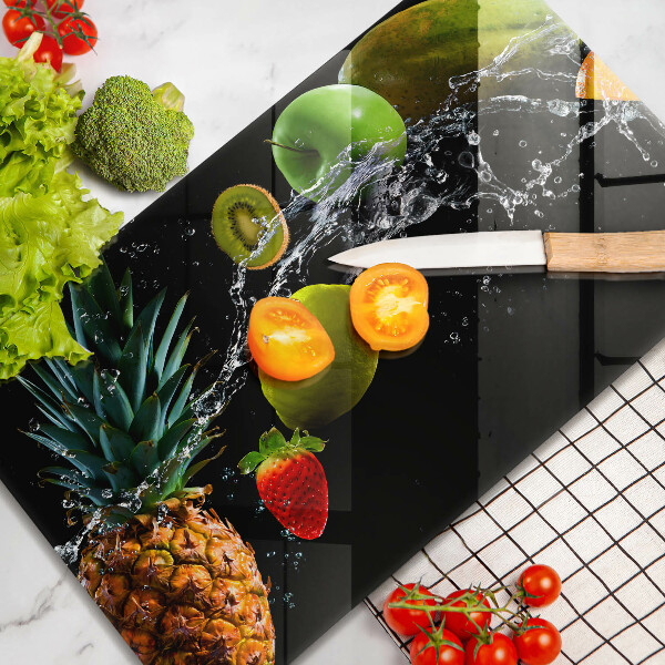 Cubre vitrocerámica frutas en agua