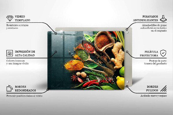 Cubre vitrocerámica Cucharas de especias de cocina