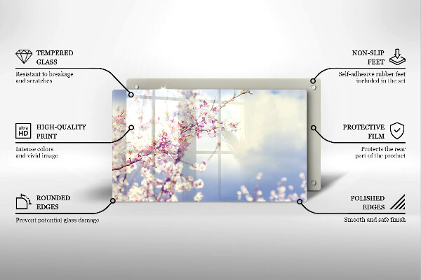 Cubre vitrocerámica árbol floreciente