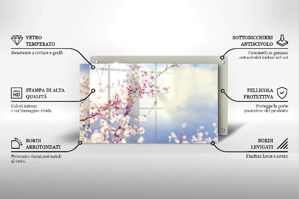 Cubre vitrocerámica árbol floreciente