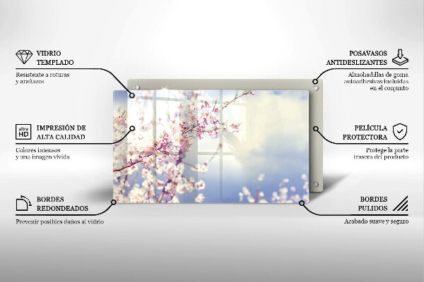 Cubre vitrocerámica árbol floreciente