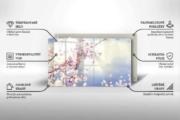 Cubre vitrocerámica árbol floreciente