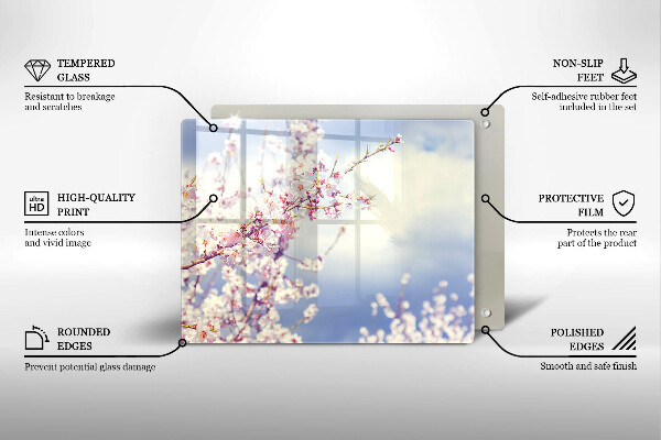 Cubre vitrocerámica árbol floreciente