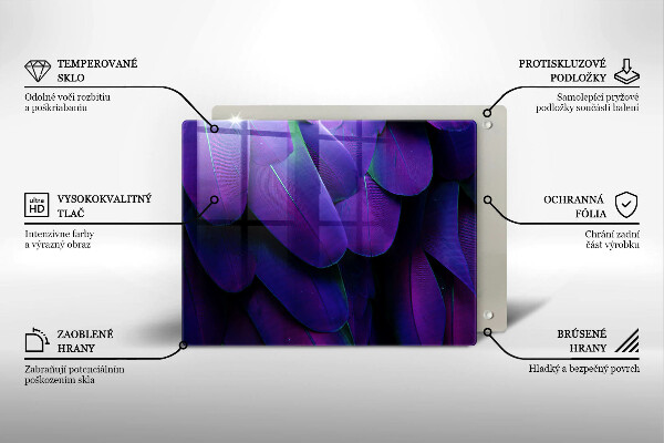 Cubre vitrocerámica plumas de neón