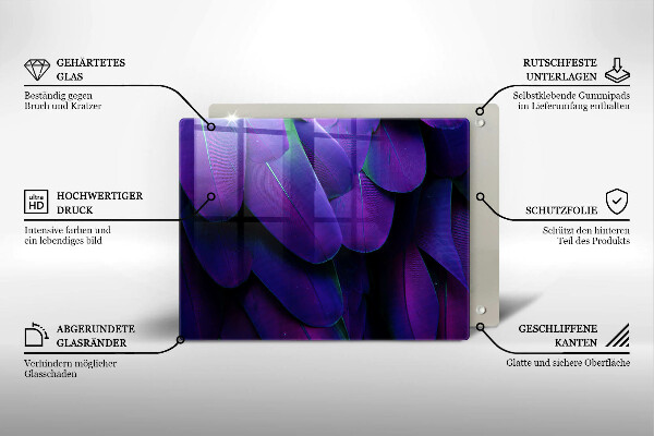 Cubre vitrocerámica plumas de neón