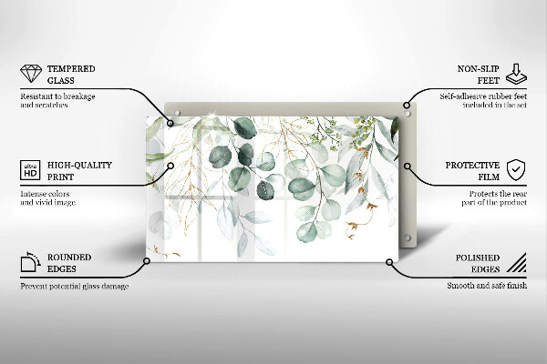 Cubre vitrocerámica Plantas pintadas