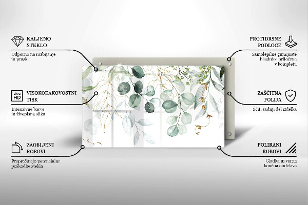 Cubre vitrocerámica Plantas pintadas