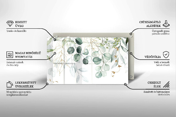 Cubre vitrocerámica Plantas pintadas