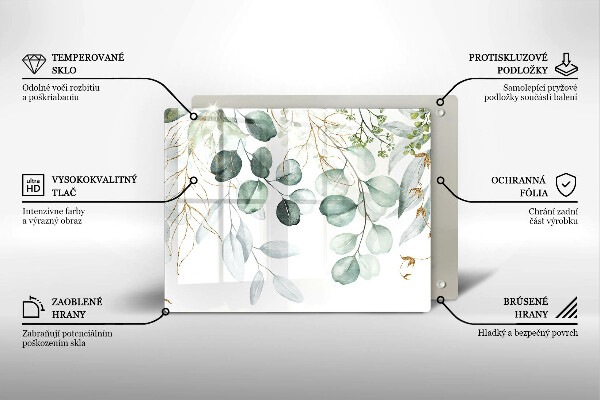 Cubre vitrocerámica Plantas pintadas