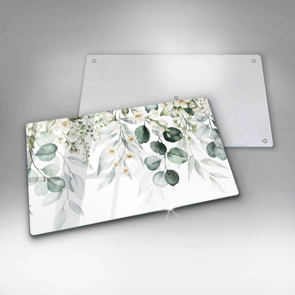 Cubre vitrocerámica Plantas de acuarela