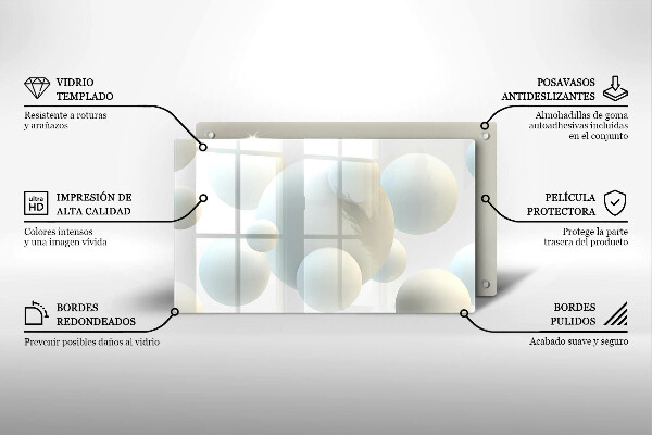 Cubre vitrocerámica Bolas 3D modernas
