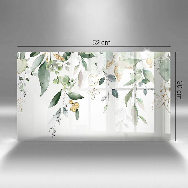 Cubre vitrocerámica Hojas de acuarela