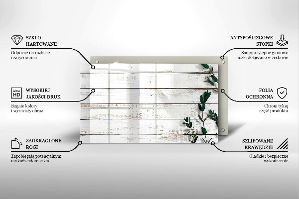 Cubre vitrocerámica Tablas y hojas viejas