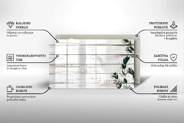 Cubre vitrocerámica Tablas y hojas viejas