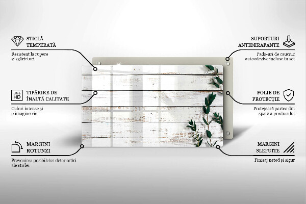 Cubre vitrocerámica Tablas y hojas viejas