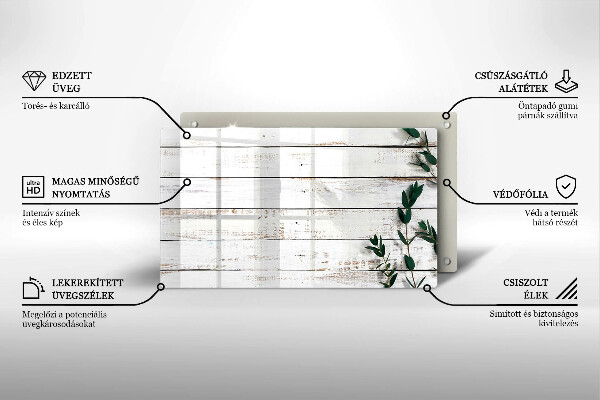 Cubre vitrocerámica Tablas y hojas viejas