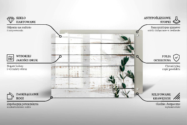 Cubre vitrocerámica Tablas y hojas viejas