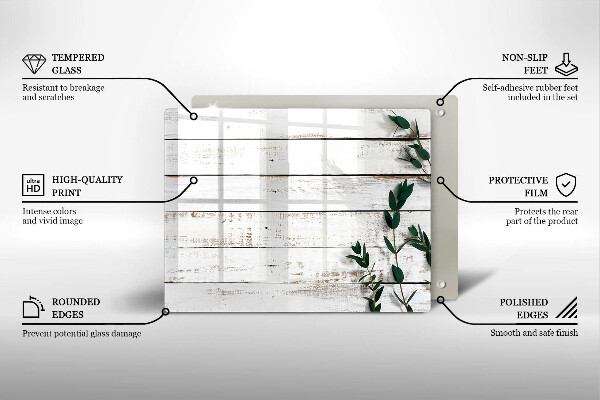 Cubre vitrocerámica Tablas y hojas viejas