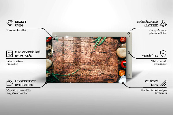 Cubre vitrocerámica tablero de cocina de madera