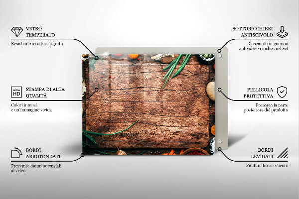 Cubre vitrocerámica tablero de cocina de madera