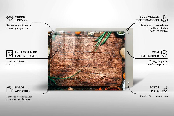 Cubre vitrocerámica tablero de cocina de madera