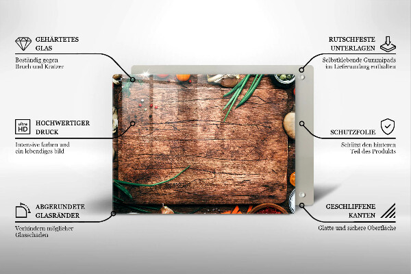 Cubre vitrocerámica tablero de cocina de madera