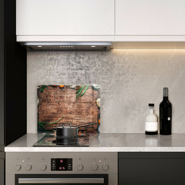 Cubre vitrocerámica tablero de cocina de madera