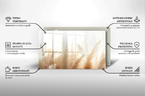 Cubre vitrocerámica hierba de la pampa