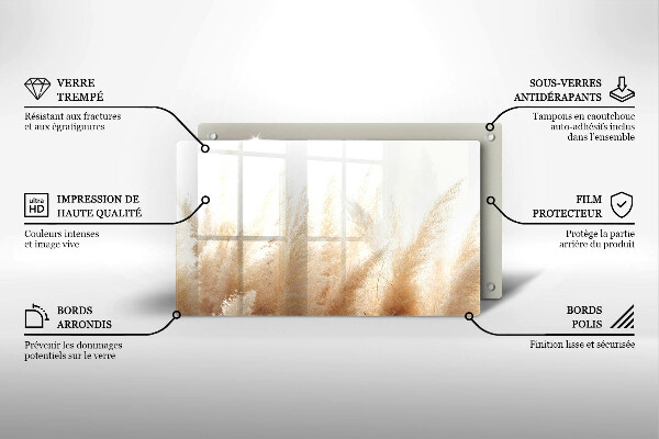 Cubre vitrocerámica hierba de la pampa