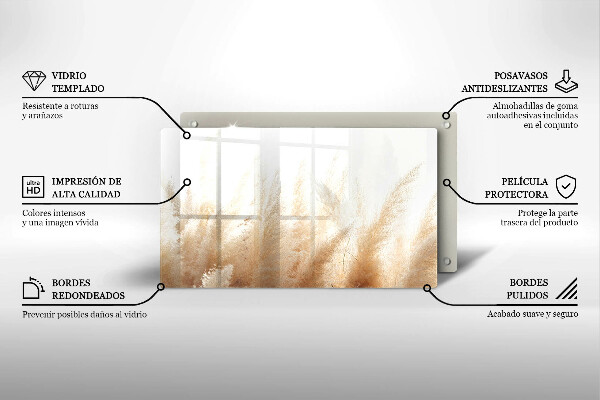 Cubre vitrocerámica hierba de la pampa