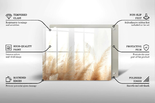 Cubre vitrocerámica hierba de la pampa