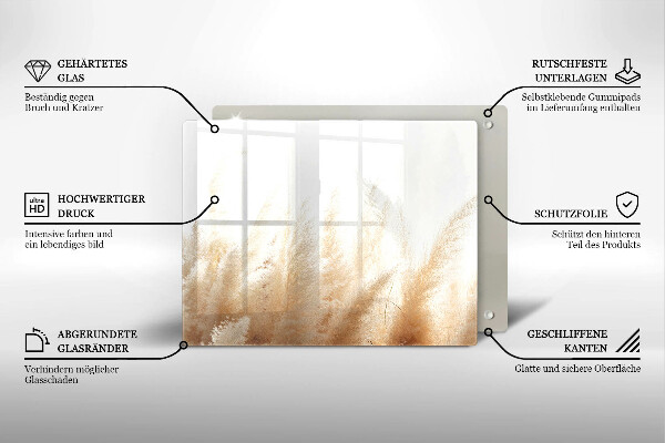 Cubre vitrocerámica hierba de la pampa