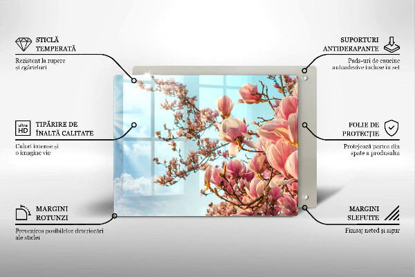 Cubre vitrocerámica Árbol de flores rosadas